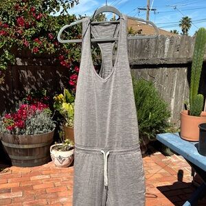 Vuori Heather Gray Racerback Jumpsuit